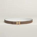 H Infini belt buckle & Reversible leather strap 24 mm